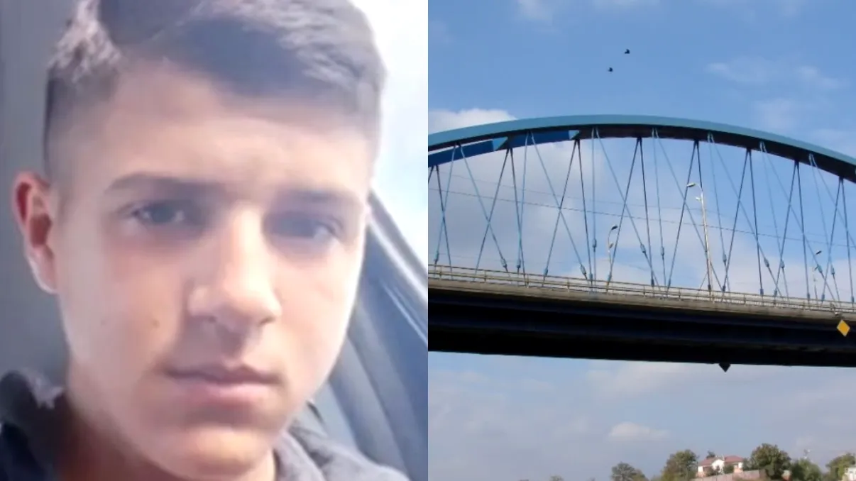 Momentul când tânărul de 23 de ani sare de pe podul de la Murfatlar. Tudor voia să pună filmarea pe TikTok, însă săritura i-a fost fatală