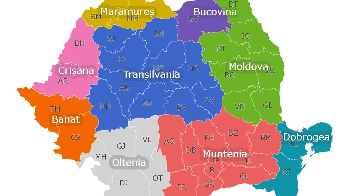 Câte județe are România în total. Care sunt capitalele de județ