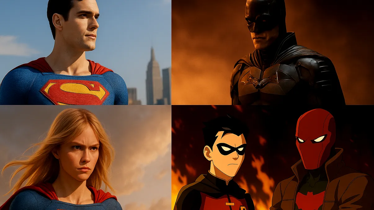 Toate filmele și serialele DC programate din 2025 încolo: Superman, Supergirl, Batman și altele