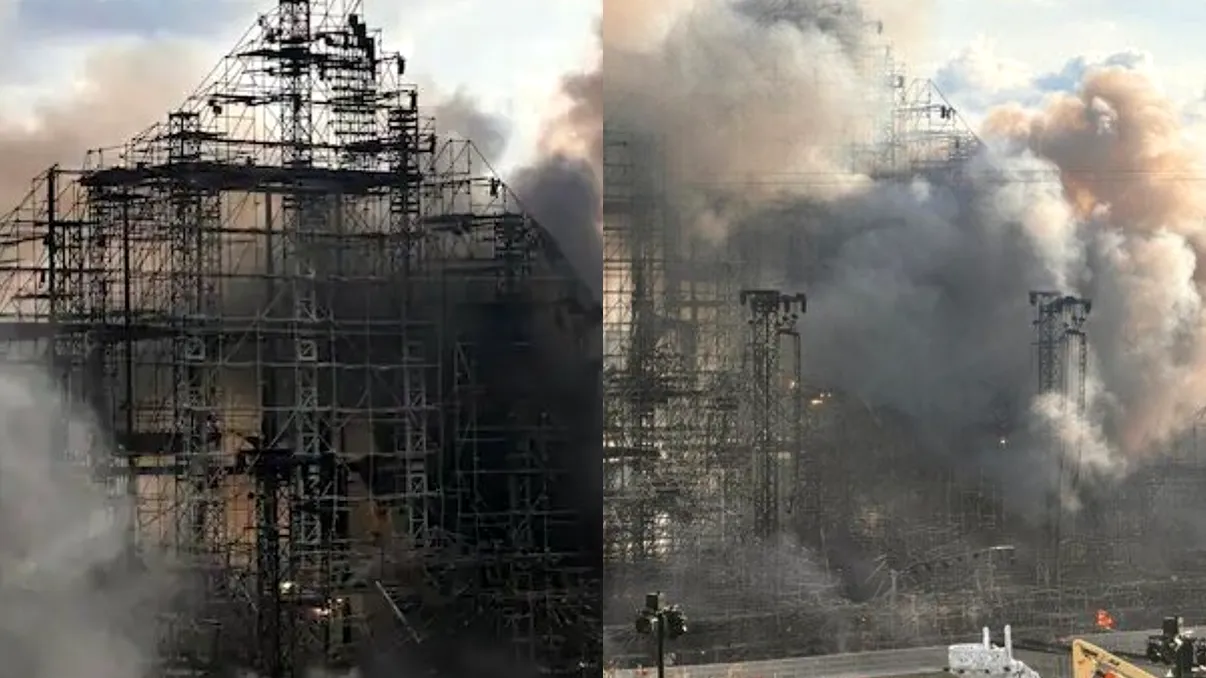 VIDEO Momentul în care scena principală de la Tomorrowland a fost mistuită de flăcări
