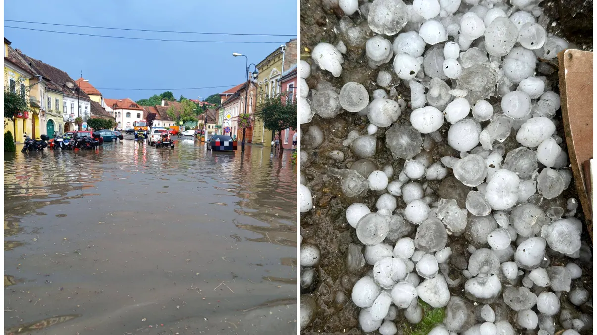 Furtunile mătură România. Imaginile dezastrului lăsat în urmă de vremea rea, în Iaşi, Neamţ şi Suceava