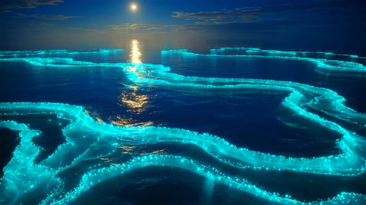 O creatură marină luminată de stele: De ce e misterioasă descoperirea făcută de NASA, vizibilă din spațiu