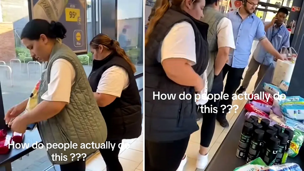 Cum au încercat două românce să fure din Lidl. Imaginile femeile prinse în fapt au devenit virale