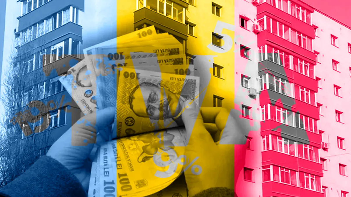Cum ajungi să plătești diferența de TVA de la 9% la 19% în imobiliare. ANAF a sancționat o firmă după ce a vândut mai multe proprietăți