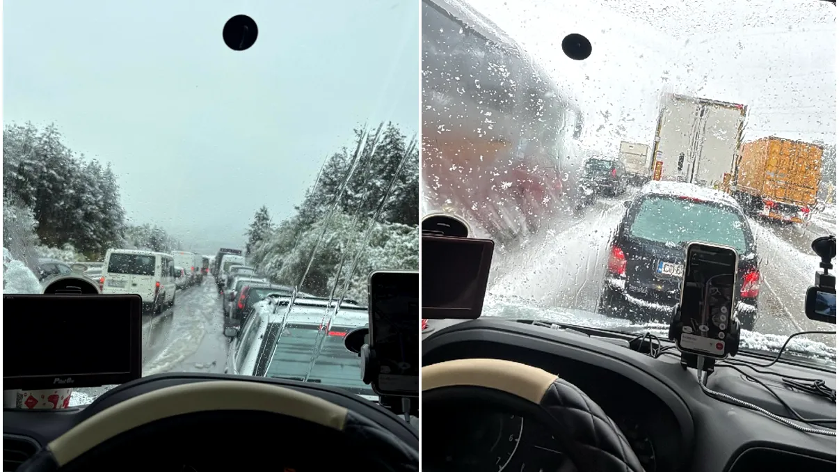 Iarna a pus stăpânire și pe Bulgaria. Autostrăzile, blocate de viscol și ninsori: ”Stau pe loc de 3 ore lângă Botevgrad”