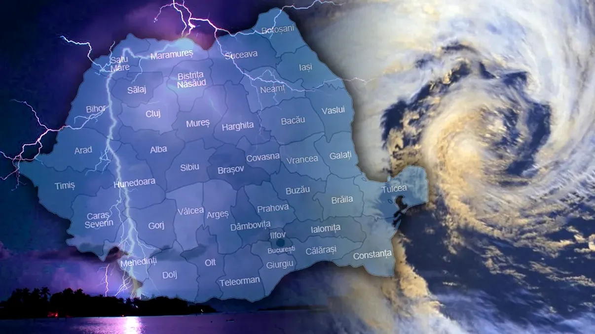 Unde se află nucleul ciclonului Barbara? Bucureştiul nu a fost atât de afectat pe cât se aştepta