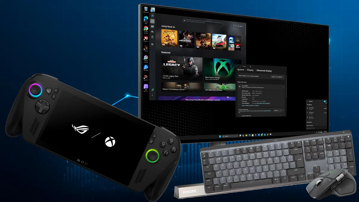 EXPERIENȚĂ ROG Xbox Ally X ține și loc de desktop - cum devine consola portabilă un partener de productivitate, nu doar gaming