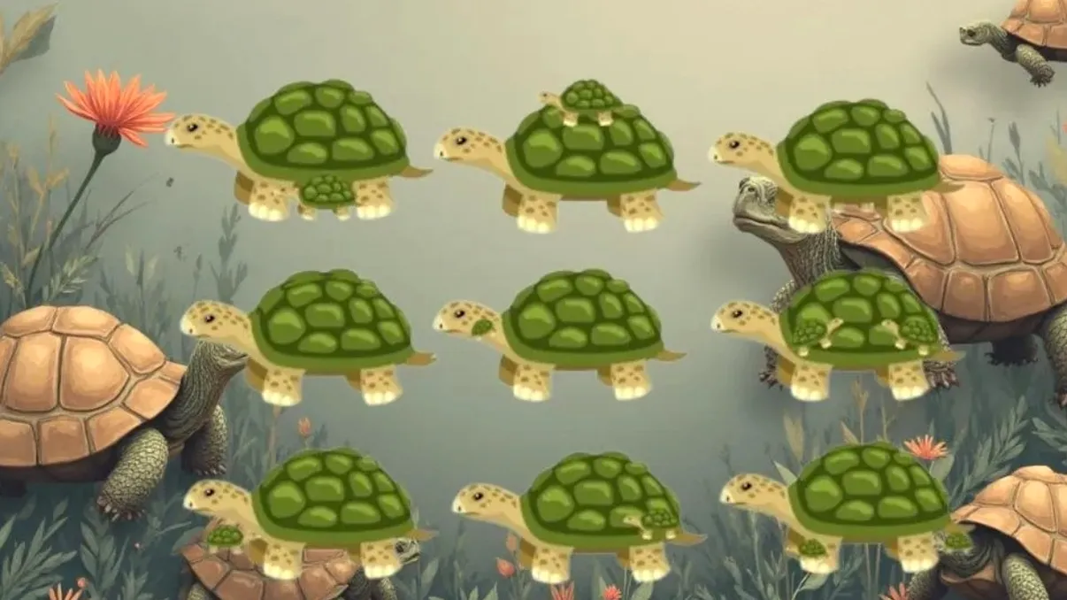 Găseşte cele 20 de ţestoase în 20 de secunde. Test de perspicacitate