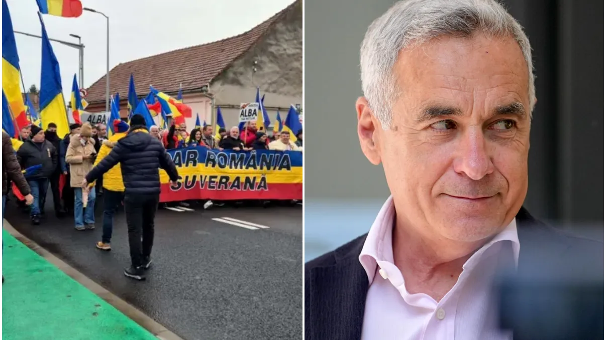 Incident la Monumentul Unirii din Alba Iulia. Cum a fost întâmpinat Călin Georgescu