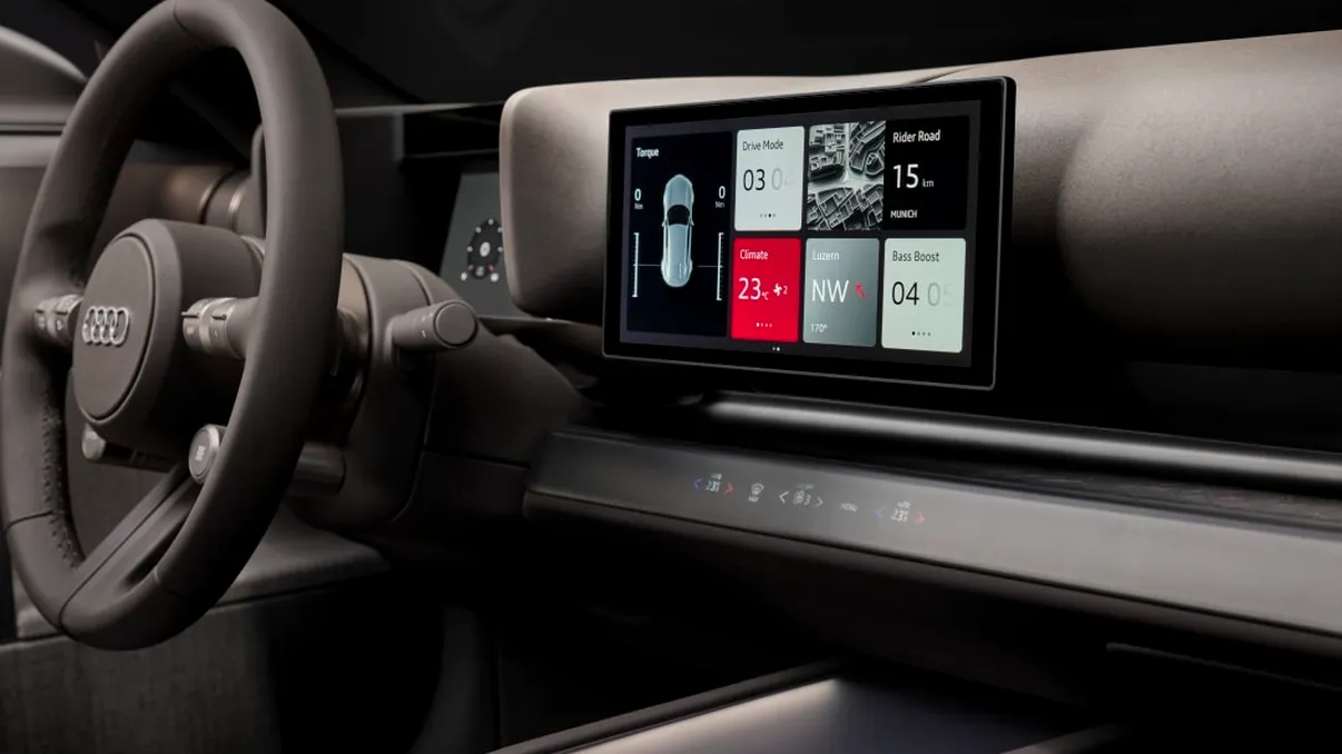 Audi renunță la ecranele uriașe și schimbă radical interiorul mașinilor: experiența contează mai mult decât dimensiunea display-ului