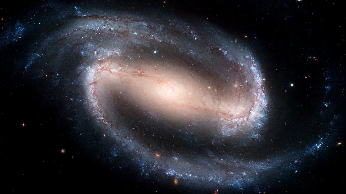 O galaxie cu „bară” în centru, văzută la doar 2 miliarde de ani după Big Bang, schimbă ce știam despre cum se formează galaxiile