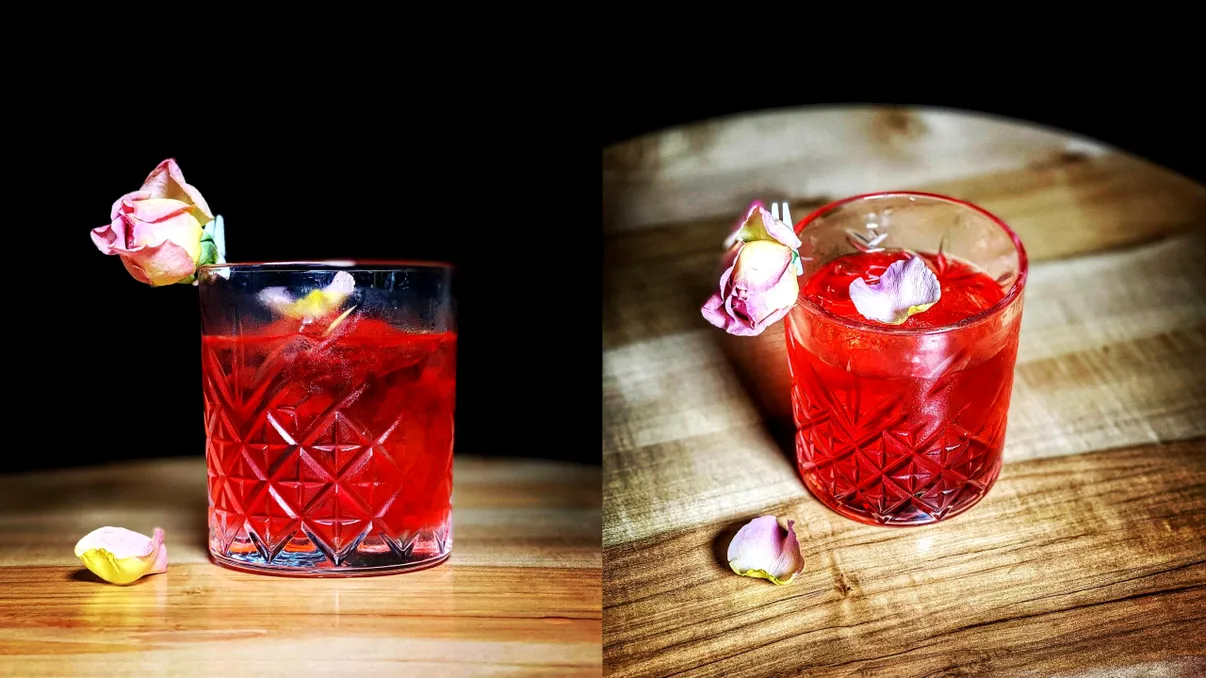 Cum faci un cocktail de Valentine's Day, un altfel de Negroni cu zmeură, ciocolată și grapefruit roz