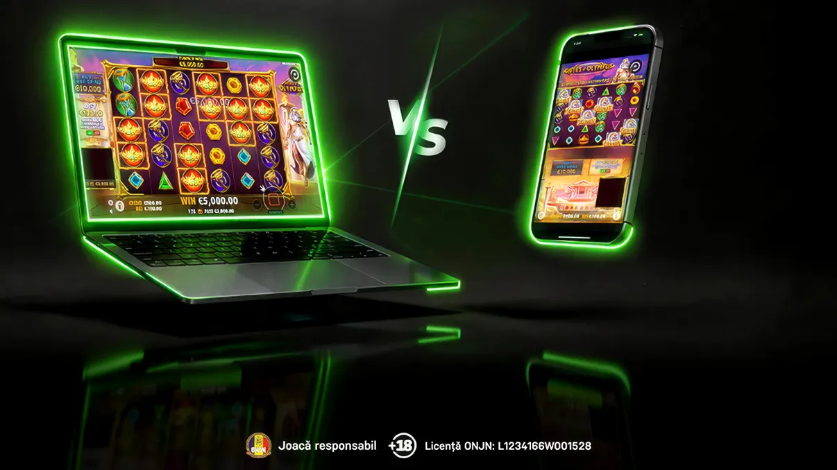 Mobil vs Desktop - Avantajele jocurilor de casino pe mobil