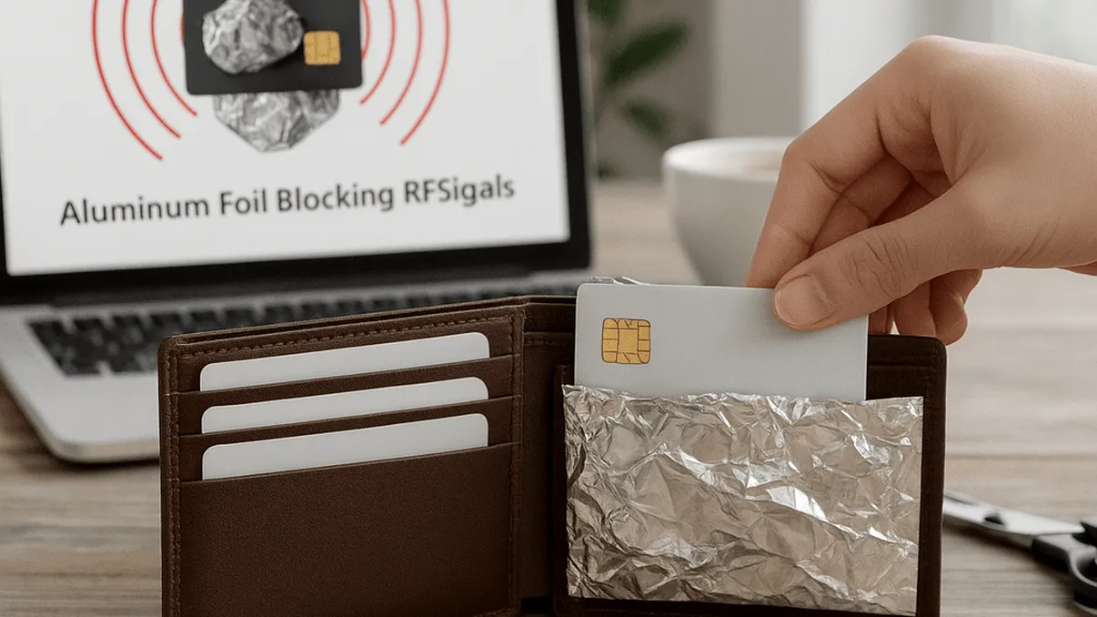Din ce în ce mai mulţi oameni sunt îndemnaţi să îşi înfăşoare cardurile bancare în folie de aluminiu. Cum te protejează acest gest