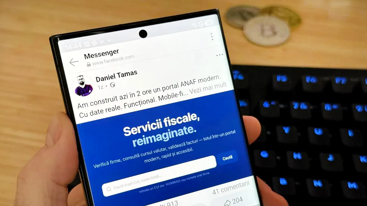 Românul care a construit în două ore un portal ANAF modern. Autoritățile doar visează la o astfel de soluție rapidă și eficientă pentru firme
