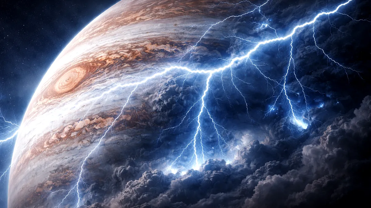 Fulgerele de pe Jupiter fac furtunile Pământului să pară cuminți: descoperirea care schimbă ce credeam despre trăsnete