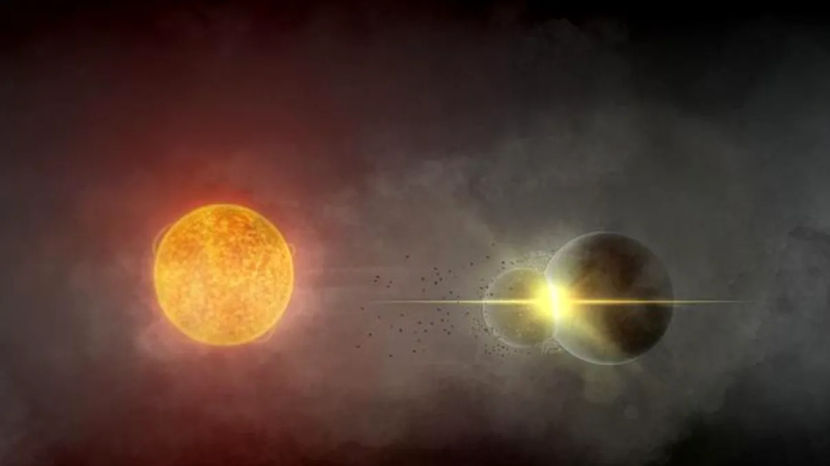 Astronomii cred că au surprins o coliziune între planete: descoperirea rară care ar putea explica și cum a apărut Luna