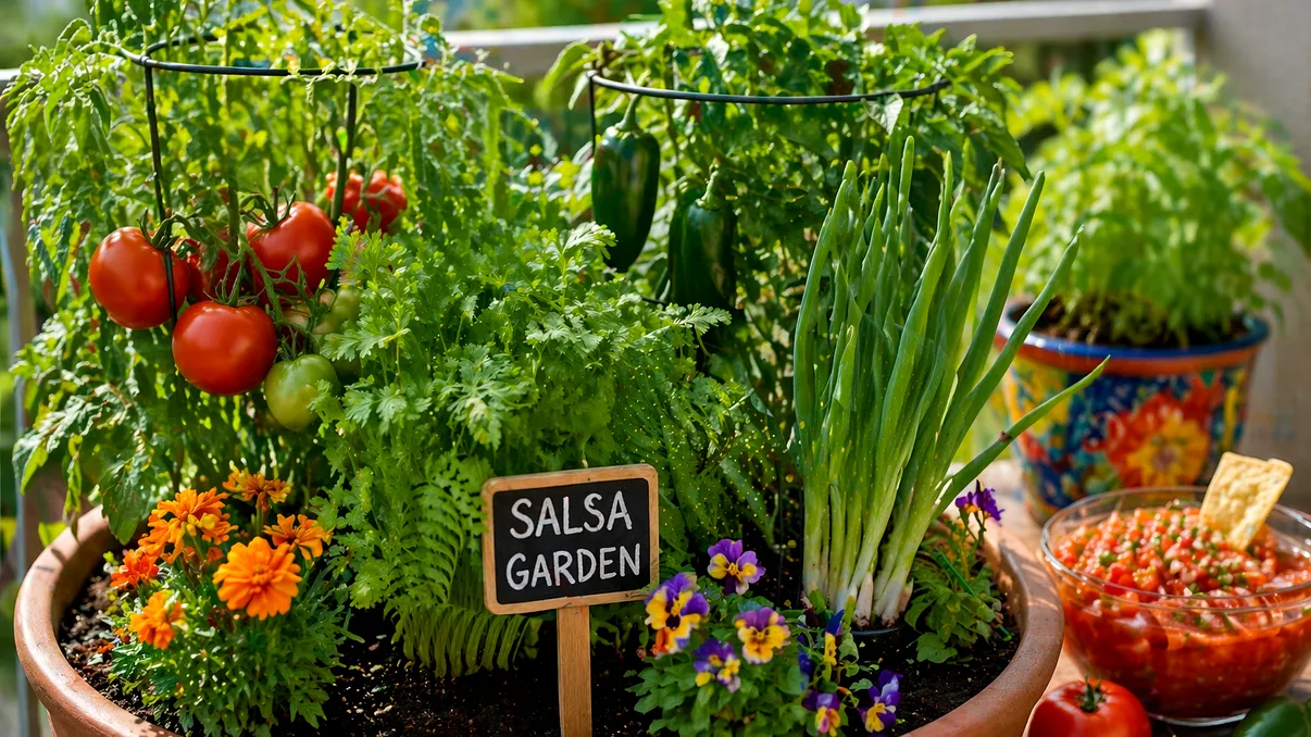 Ce este o „grădină de salsa”? Trendul care îți transformă ghivecele într-o sursă de ingrediente proaspete