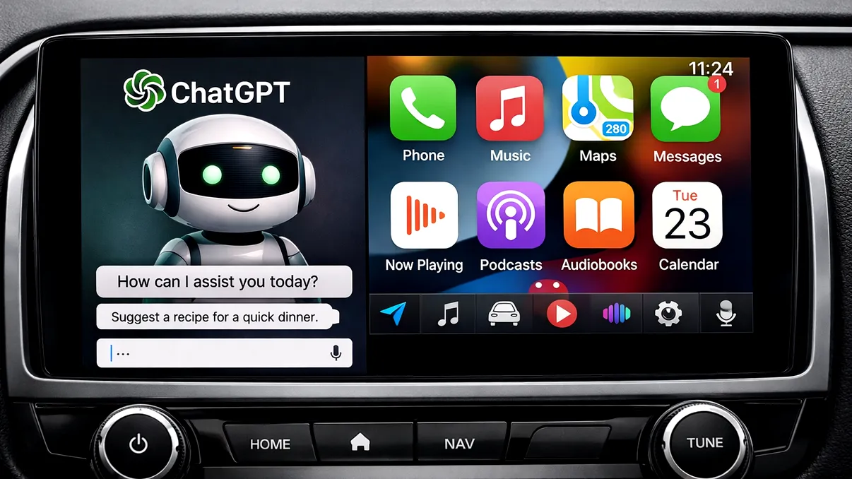 ChatGPT urcă la bord prin CarPlay: cum schimbă iOS 26.4 felul în care vorbești cu mașina în mers