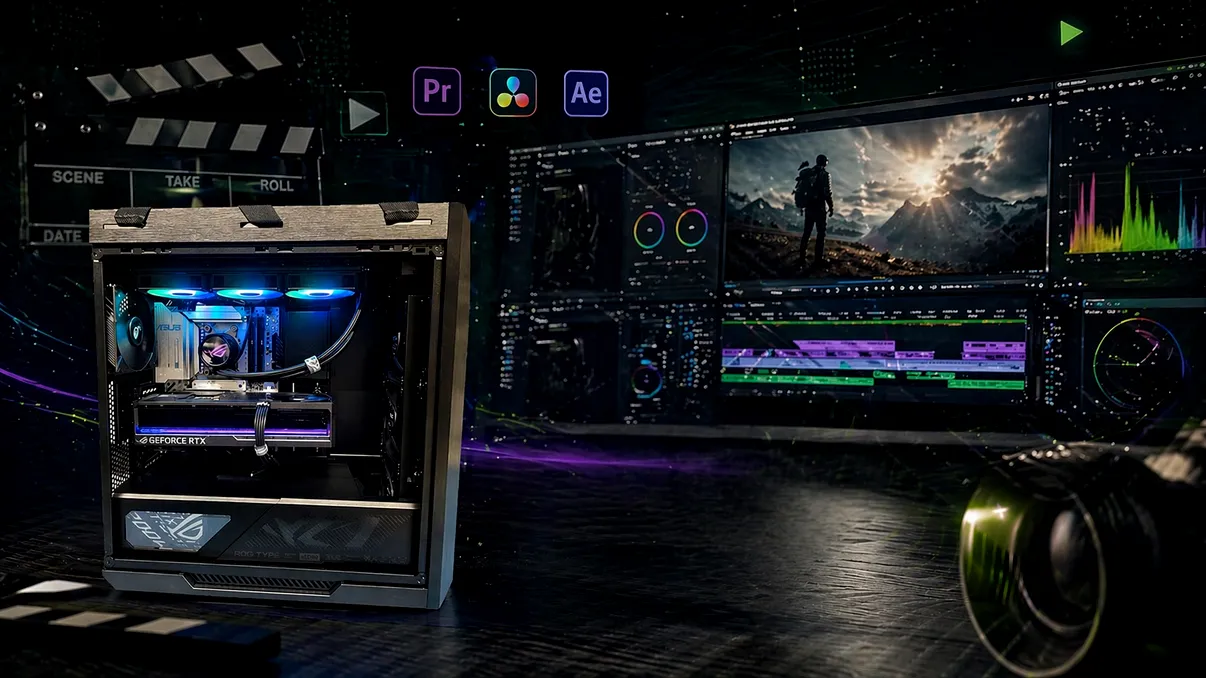 Care este cel mai bun PC de editare video în 2026 – cum îți optimizezi munca la birou și devii mai eficient cu NVIDIA GeForce RTX seria 50