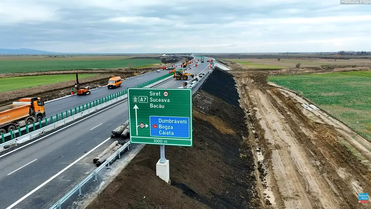 Când va fi gata A7 până la Paşcani. Noutăţi importante despre Autostrada Moldovei