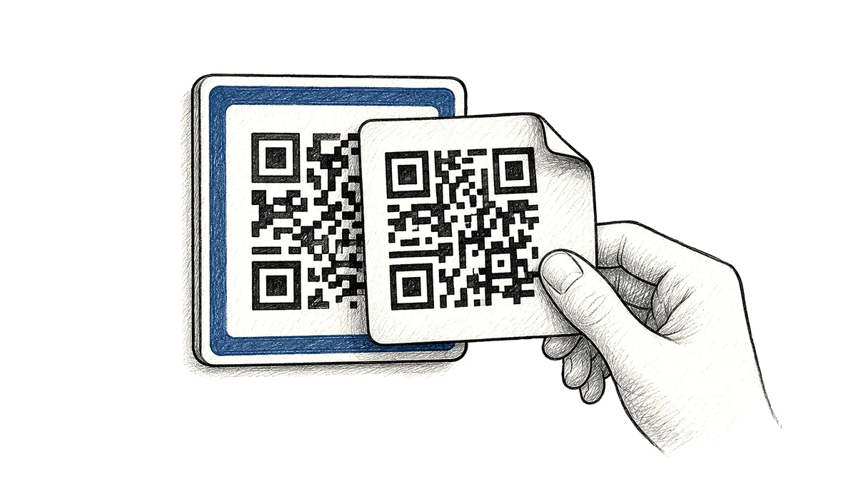 Scam-ul cu QR code: cum te păcălește un sticker lipit peste codul real