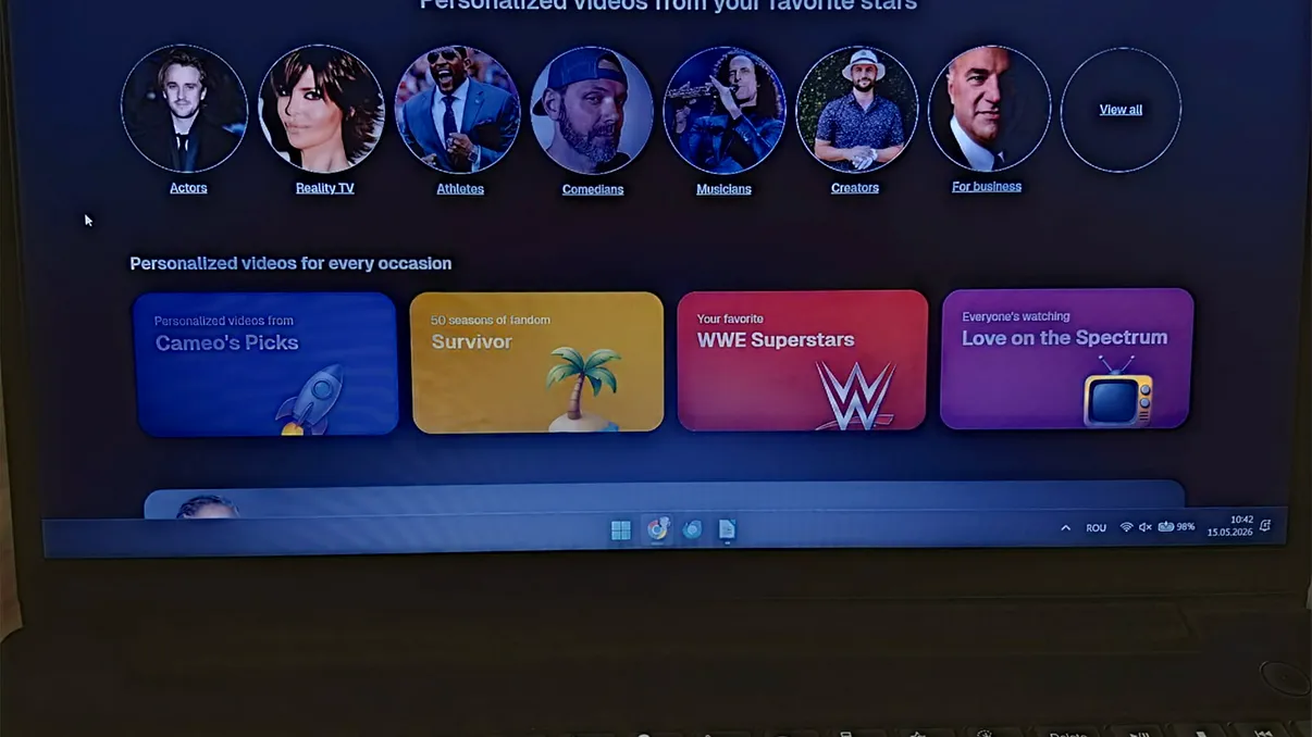 Site-ul pe care poți plăti actori, muzicieni sau sportivi să îți trimită mesaje video personalizate. Așa primești „la mulți ani” de la Snoop Dogg, Dave Mustaine sau actorii din Star Trek VIDEO