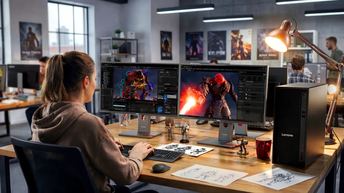 Lenovo lansează ThinkStation P4, stația de lucru AI cu procesoare AMD Ryzen PRO 9000 și NVIDIA RTX PRO Blackwell
