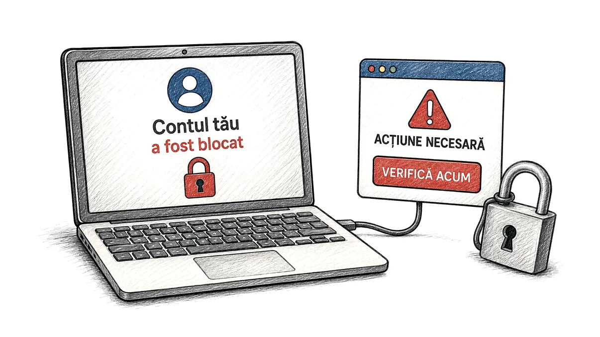 „Contul tău a fost blocat”: cele mai credibile texte de phishing și ce le trădează