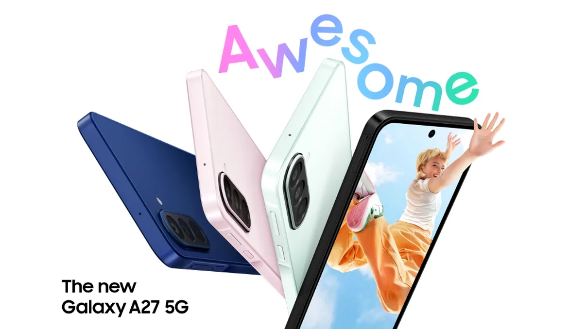 Samsung Galaxy A27 5G vine cu ecran de 120 Hz, AI și șase ani de actualizări