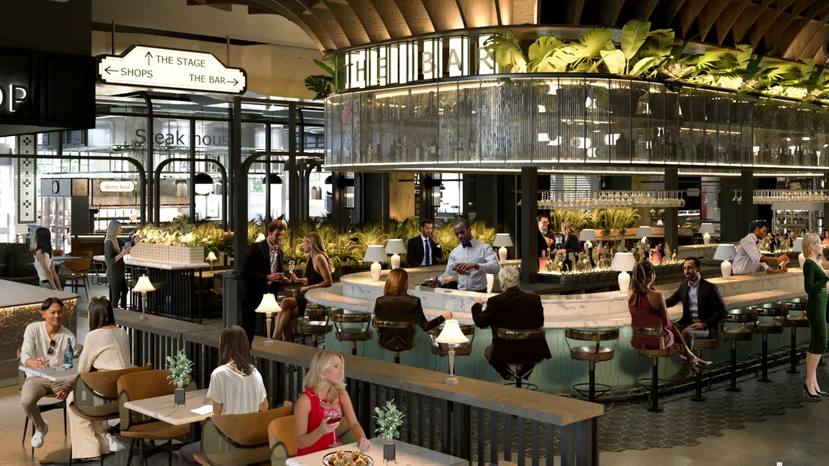 Se deschide primul food hall din România cu 30 de restaurante. Ce branduri celebre vor ajunge la București