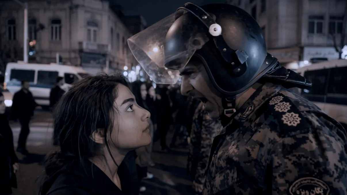 Filmul despre violențele din Iran care nu a fost filmat niciodată. Toate imaginile au fost create cu AI