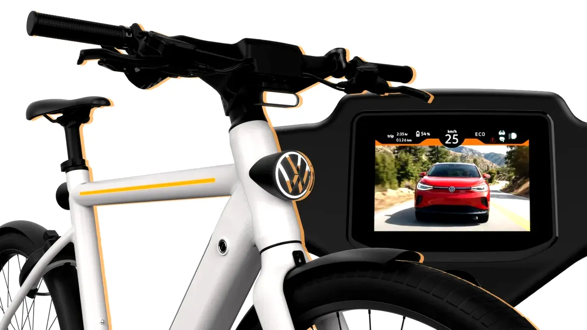 Volkswagen pune tehnologie de avion de vânătoare pe o bicicletă electrică: radar, cameră și ochelari inteligenți