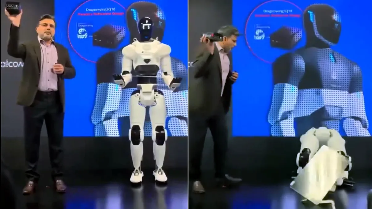 VIDEO | Robotul care a „leșinat” pe scenă, în mijlocul unei prezentări fastuoase organizate de Qualcomm