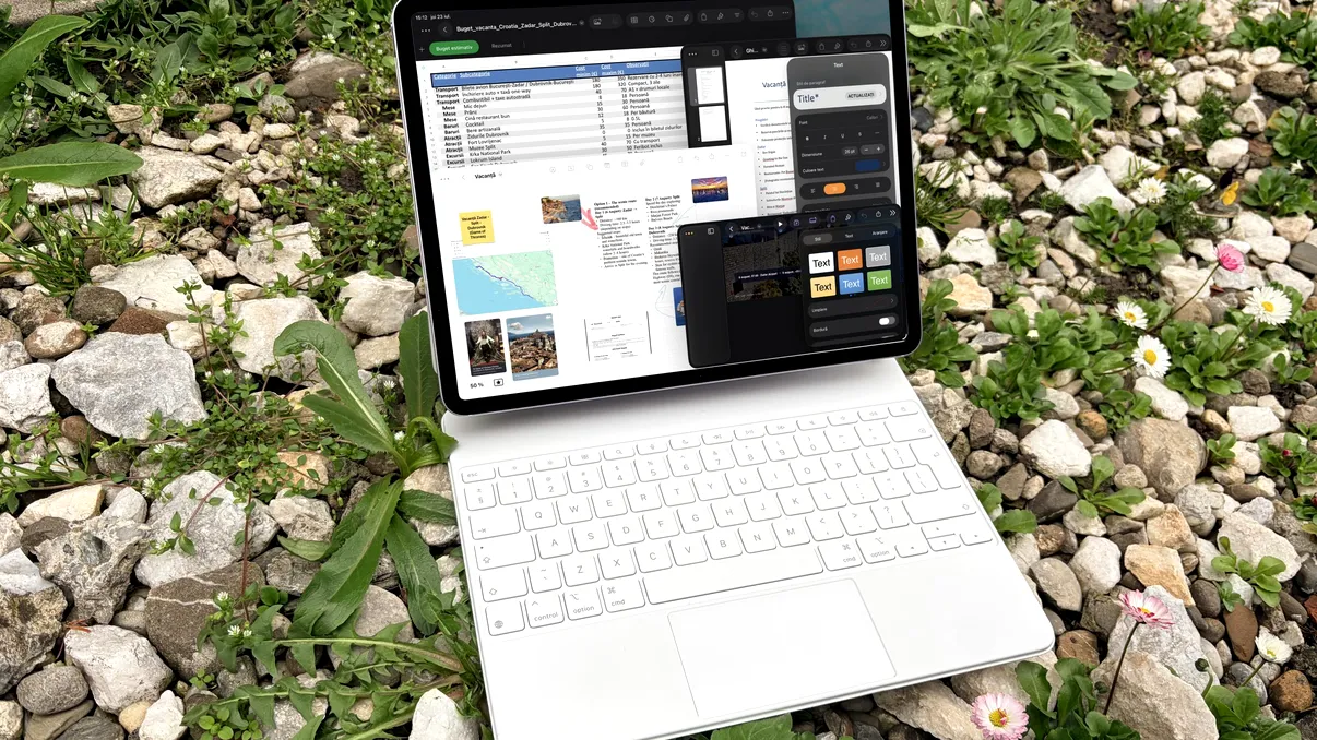 EXPERIENȚĂ iPad Air, ca alternativă la laptop - cum îți planifici vacanța folosind aplicațiile Apple FreeForm, Keynote, Pages și Numbers