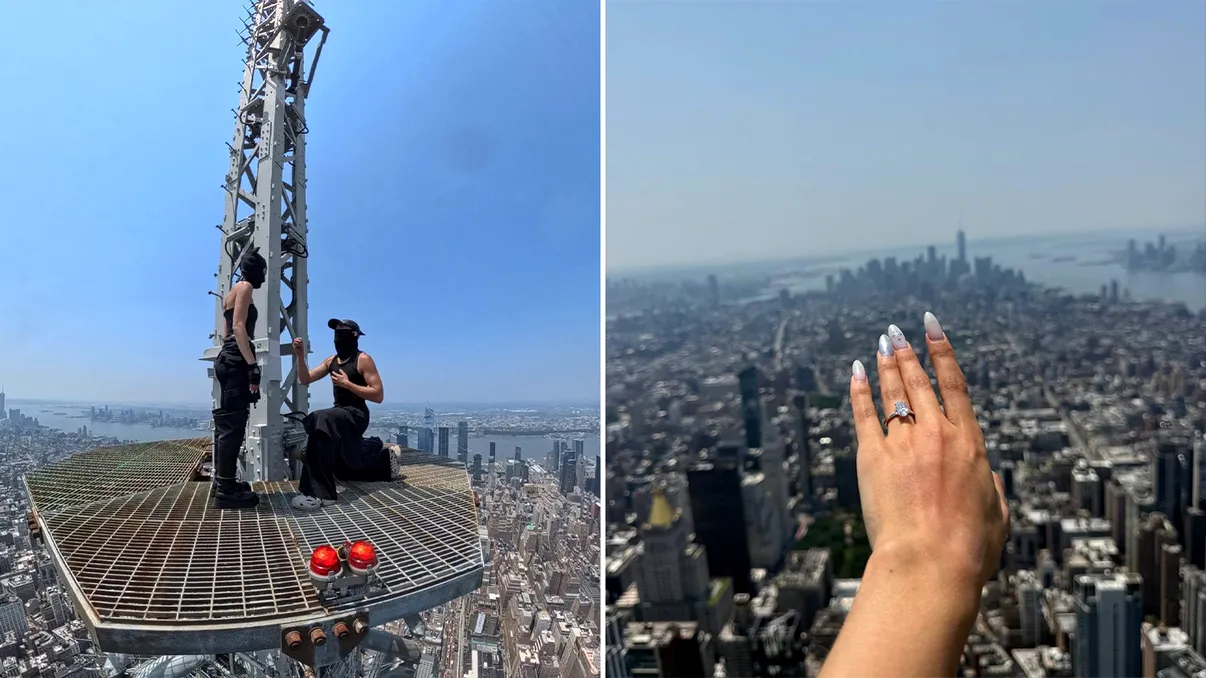 Cerere în căsătorie la 443 de metri, pe Empire State Building: protagoniștii documentarului Skywalkers au ajuns în custodia poliției