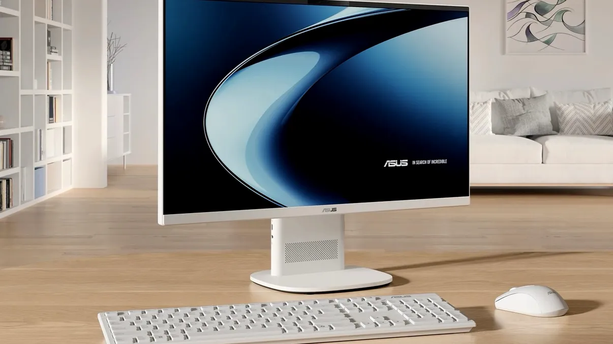 ASUS scapă biroul de unitatea PC și de cablurile în plus. Noul VM240 pune tot computerul într-un ecran de 24 de inci
