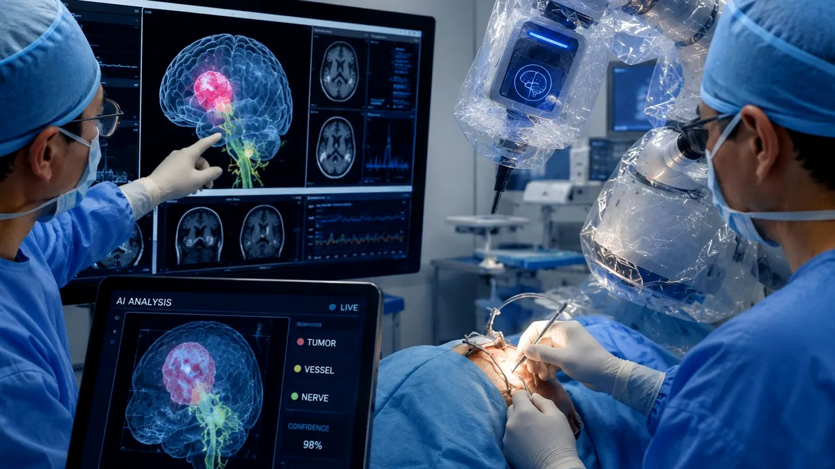 Prima operație pe creier asistată în timp real de inteligența artificială. Tehnologia a ajutat medicii să salveze vederea unui pacient
