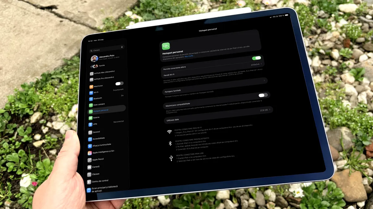 Cum transformi iPad Air într-un hotsport personal pentru întreaga familie și rezolvi problema internetului în vacanță