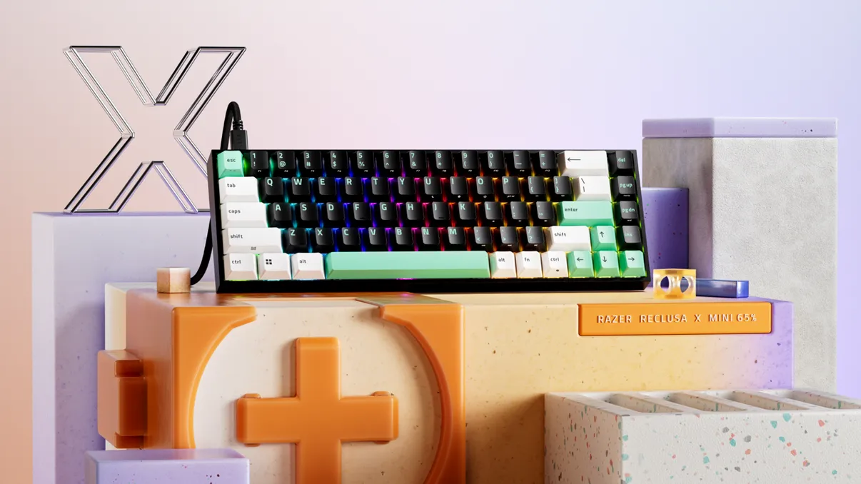 Razer Reclusa X Mini 65% este o tastatură de gaming pe care o poți personaliza în timp