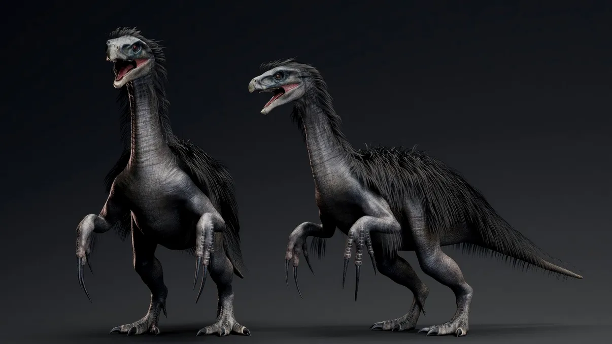Dinozaurul uriaș cu pene și gheare de peste un metru, descoperit în China. Arăta înspăimântător, dar probabil mânca plante