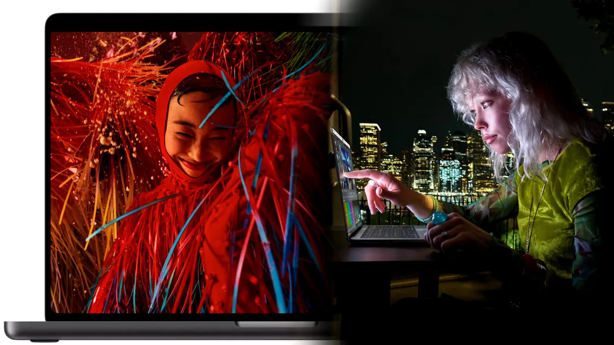 Cel mai spectaculos MacBook Pro din istorie schimbă tot ce știai despre laptopurile Apple. Ecran tactil, luminozitate de 2.000 de niți și până la 24 de ore autonomie într-o carcasă mult mai ușoară și mai subțire