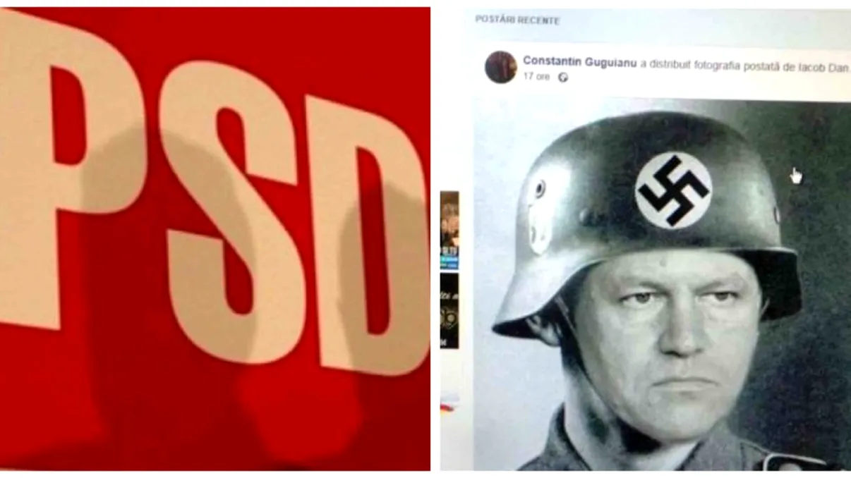 Poza cu Iohannis în uniformă nazistă l-a lăsat fără job. Ce a făcut un consilier PSD