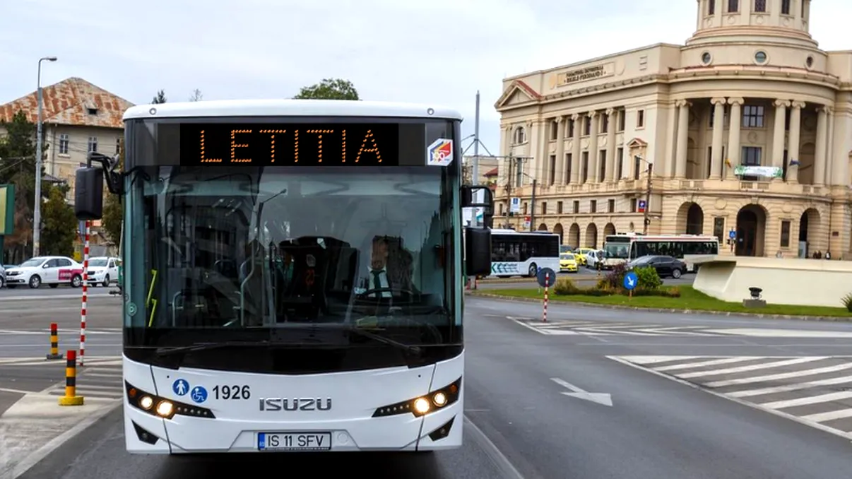 Iași: Compania de Transport Public înființează stația LETIȚIA. Autobuzul duce în țara inventată de Maria Grapini