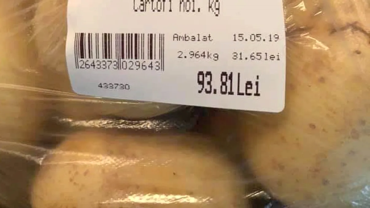 Cartofi „de aur”, mai scumpi ca cireșele! Cât a dat un client din Brăila pe trei kilograme