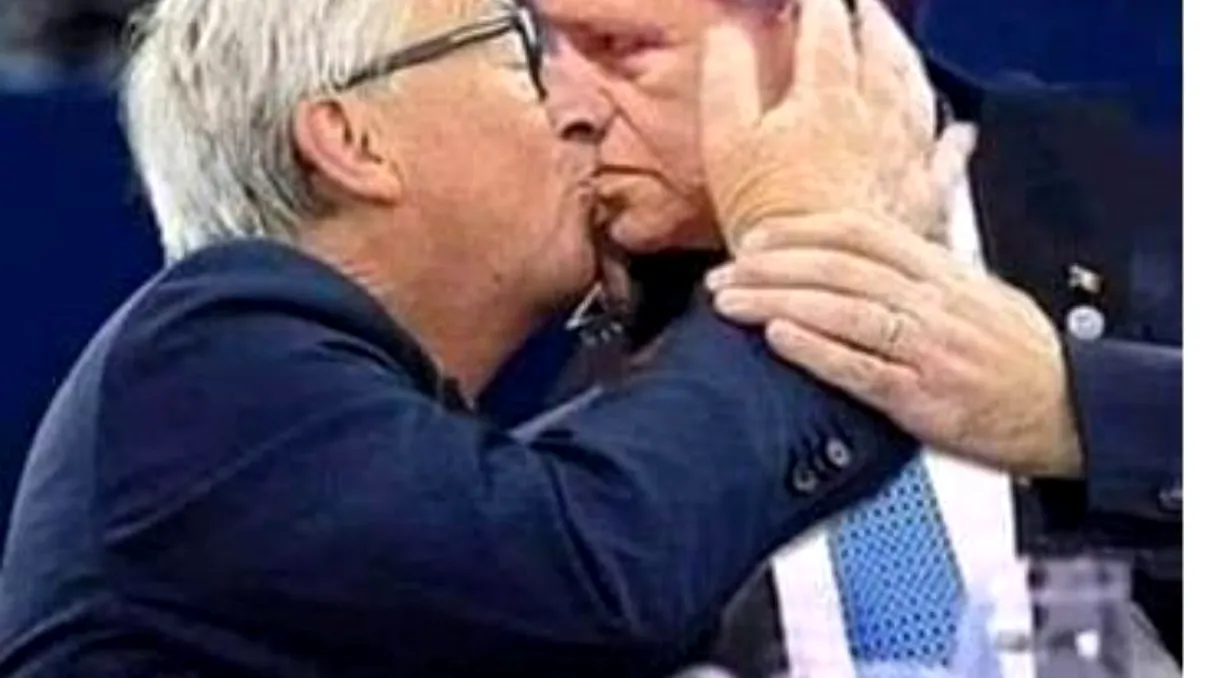 Trucaj în presa din Ungaria: cum a fost realizată poza în care Klaus Iohannis pare că se sărută cu Juncker