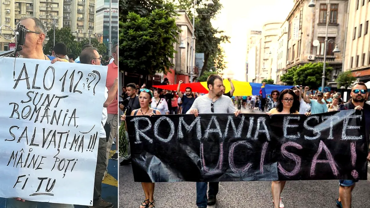 Protest în București după crima din Caracal: ”Pentru Alexandra. Împotriva unui stat nepăsător!”