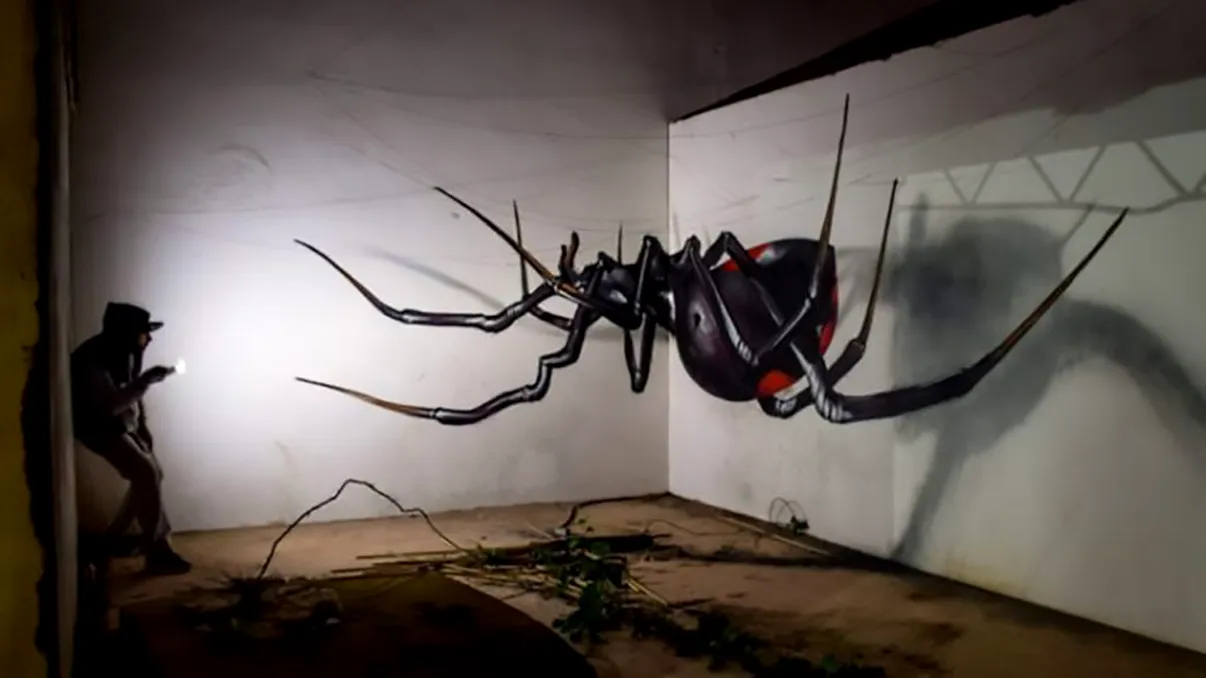 Acest artist face graffiti de la care ți se taie respirația: totul este o iluzie optică