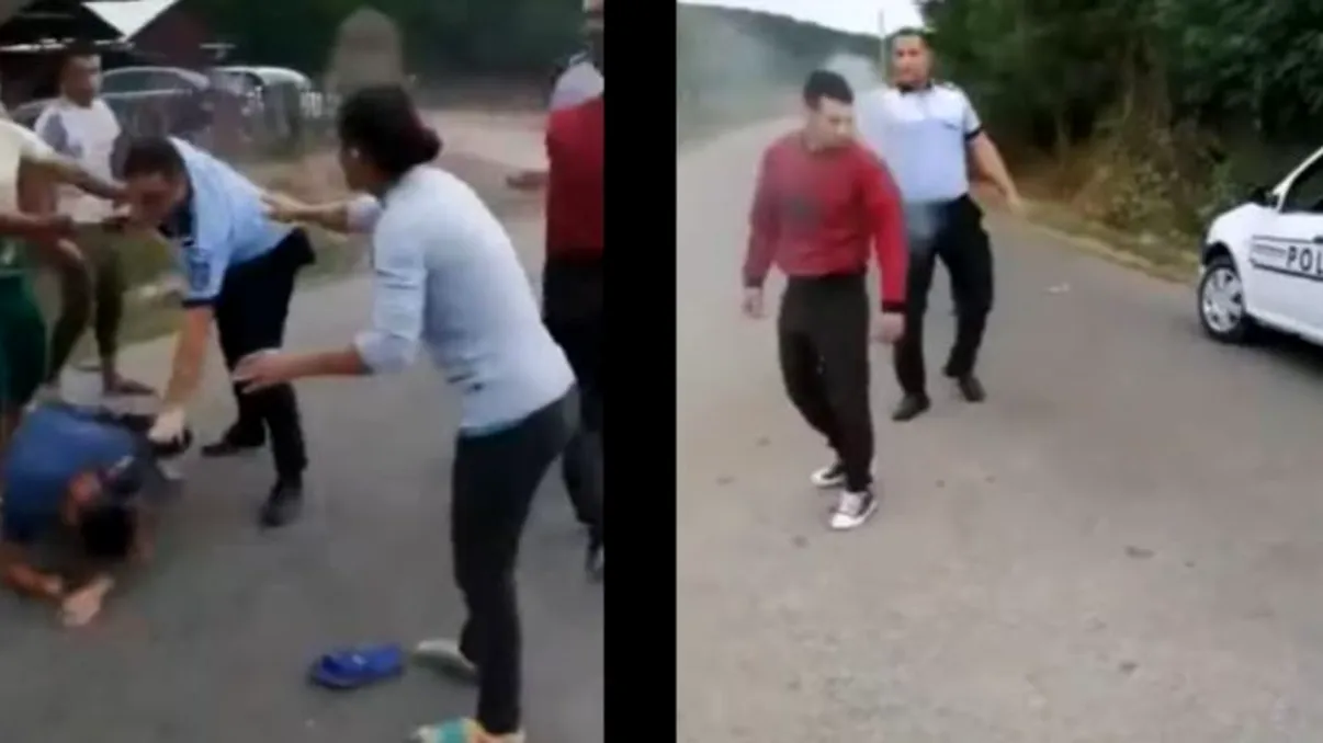 VIDEO Bătaie generală între localnici și polițiști, în Sălaj. De la ce s-au încins spiritele
