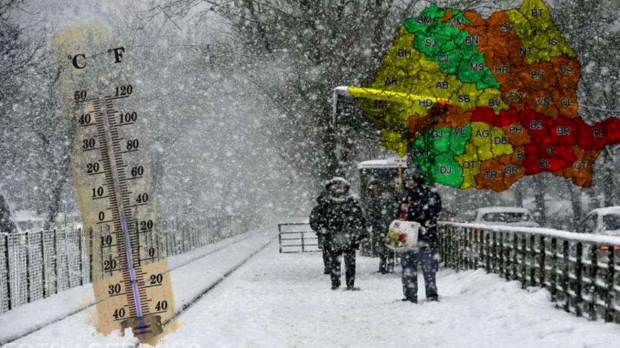 Alertă ANM de ultimă oră! Lapoviță și ninsori în luna martie. Ce zone sunt afectate